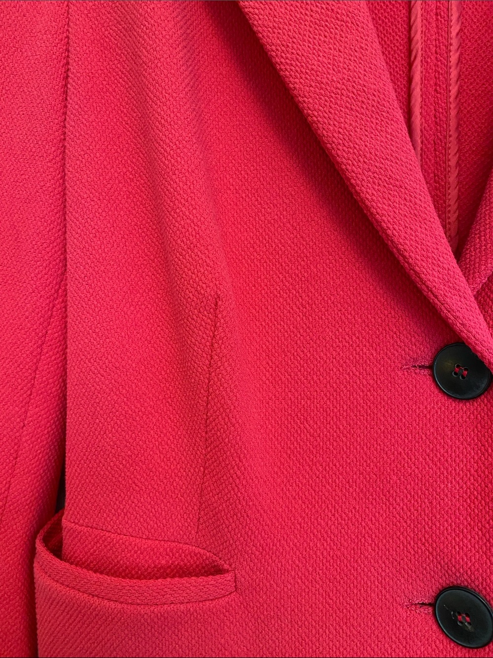 Rene’ Lezard Fuchsia Pink Knit Blazer